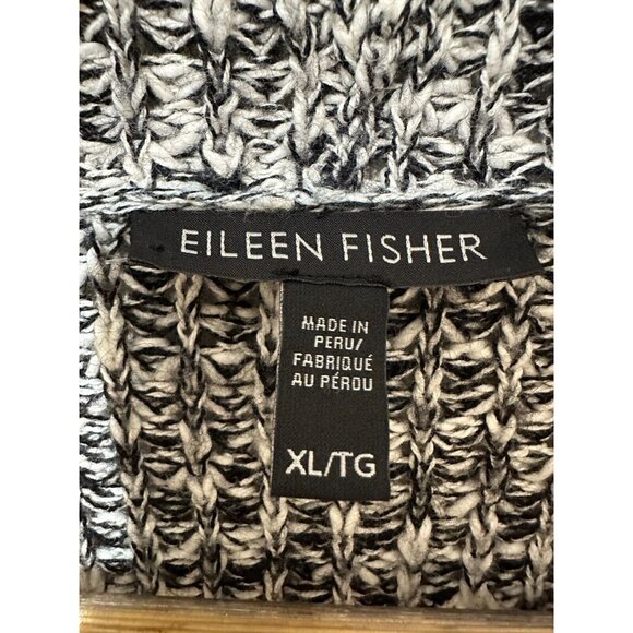 Eileen Fischer Woman Open Front Knit Cardigan XL Minimal Quiet Luxury Heavy - Picture 2 of 11